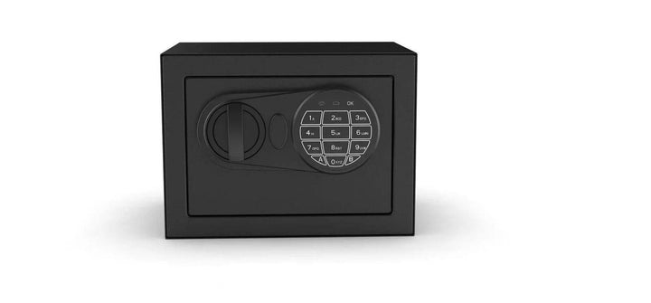 Pen + Gear Small Digital Safe with Electronic Lock and Backup Key in Black Model 17SCM