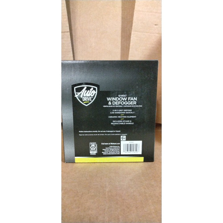 AutoDrive 12-Volt Window Fan and Defogger with Stand. Fits All Cars, Trucks, RV,
