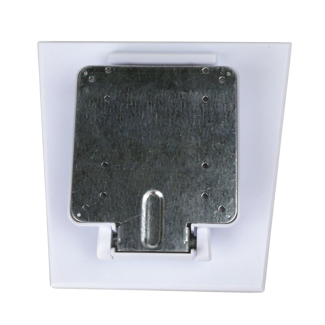 WEARSON Single Adjustable LCD Monitor Stand Mount Folding VESA Monitor Desk Stand with VESA Hole 75x75mm 100x100mm (White)