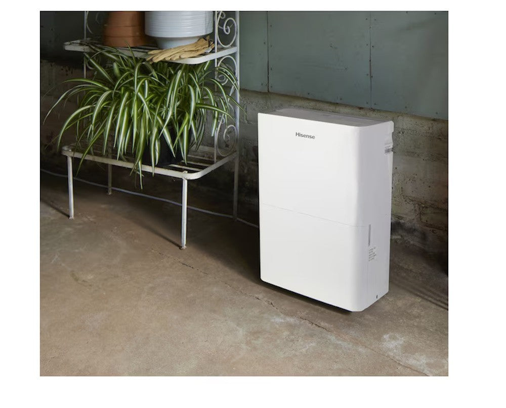 Hisense 35-Pint Capacity, 3000 Sq. Ft. Coverage, 3-Speed Dehumidifier DH3524K1W