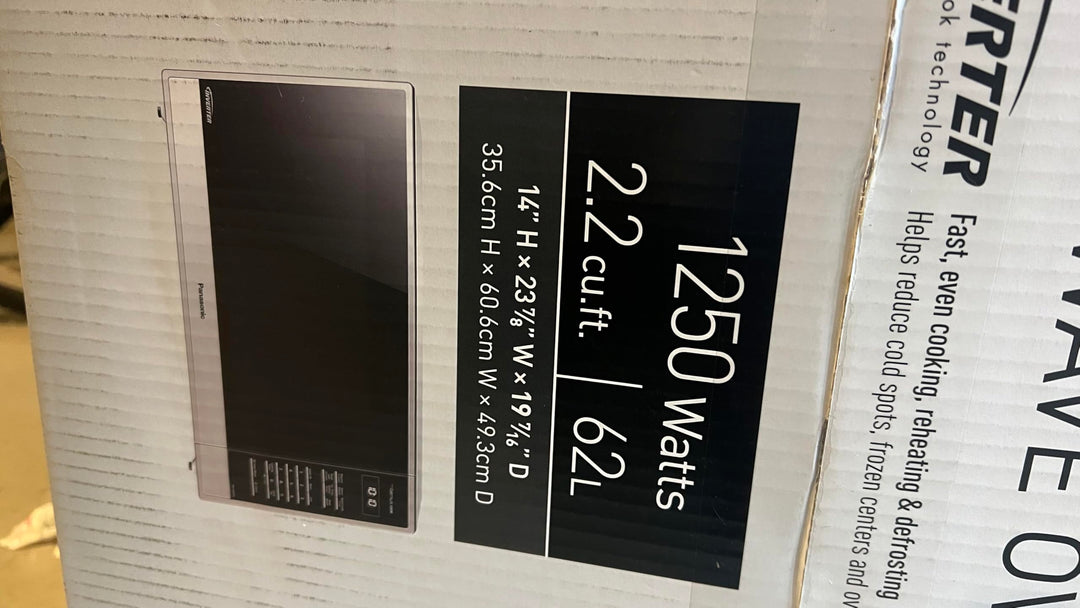Panasonic PA590022 2.2 cu. ft. Stainless Steel 1250W Microwave Oven with Inverter Technol