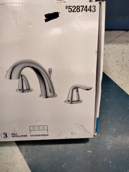 ALDEAN W2162C-L Bathroom Faucet - Widespread, Chrome Finish, Ceramic Cartridge Retail $70.00