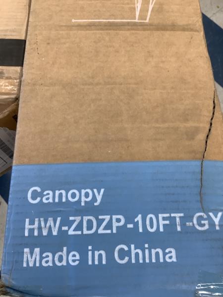 Canopy HW-ZDZP-10FT-GY Outdoor Canopy Retail $49.99