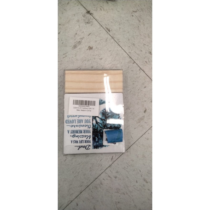 Dad Memorial Wooden Table Sign With Stand - Sympathy Plaque for Bereavement, Funeral, Loss - Elegant In Loving Memory Condolence Gift