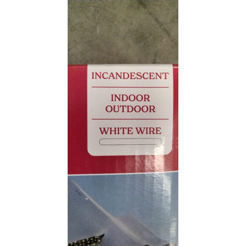 Holiday Time 300 Clear Icicle Lights - Indoor/Outdoor, White Wire Retail $20.00