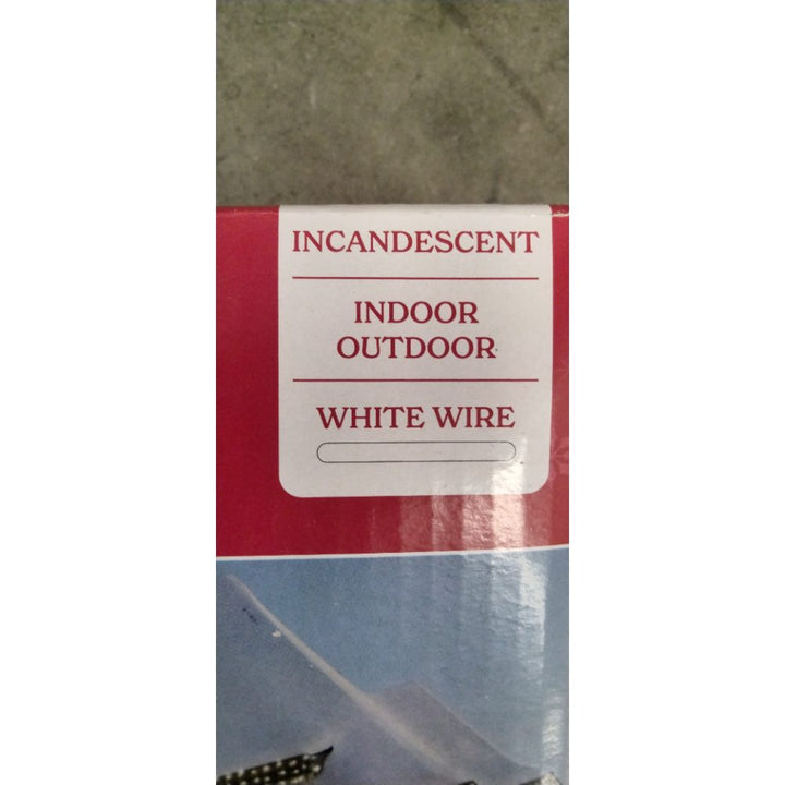 Holiday Time 300 Clear Icicle Lights - Indoor/Outdoor, White Wire Retail $20.00