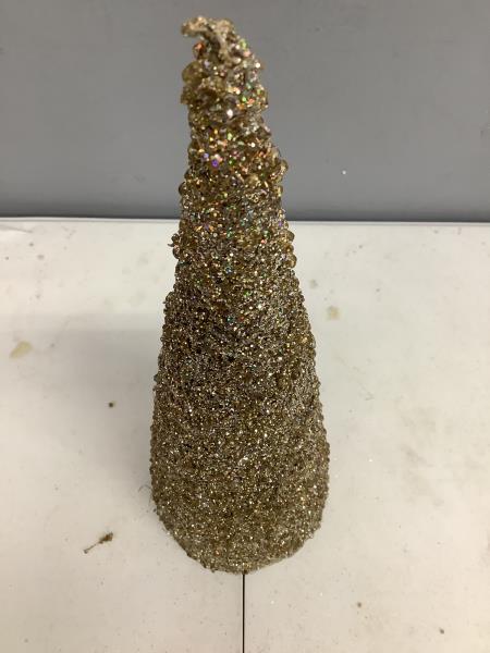 SparkleSphere Cone Tree - Glittered, Cone-Shaped Decorative Accent Retail $14.99