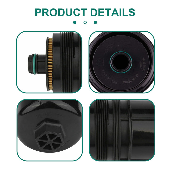 QODOLSI 1 PC Car Oil Filter, Cartridge Engine Oil Filter, Replacement Parts 68507598AA 68498720AA, Compatible with Jeep 2020 2021 Wrangler JL, 2021 Gladiator, 2020 2021 2022 Ram 1500 DT (Black)