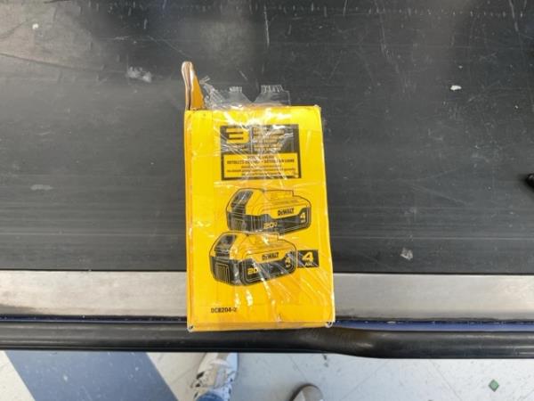 DEWALT 20V 4.0Ah Lithium Ion Battery, 2-Pack - Compact, Durable Retail $150.00
