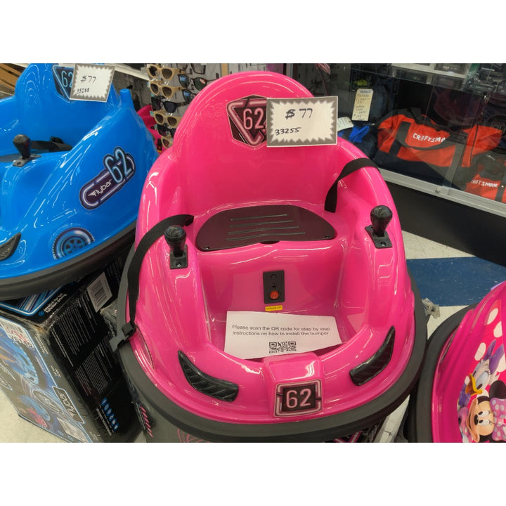 Flybar Bumper Car, Electric Powered - 360 Spin, Pink