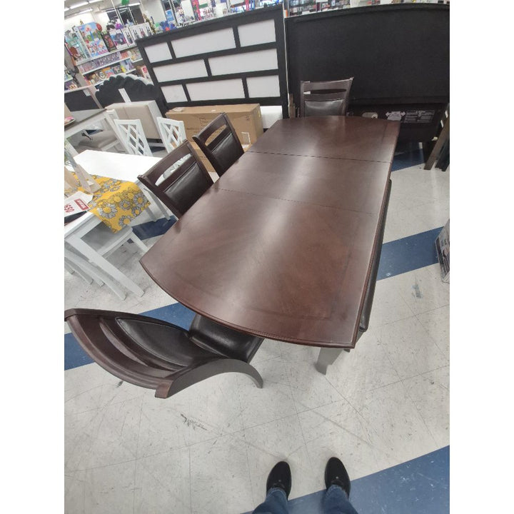 Unbranded Dining Set - Table and Chairs - Brown