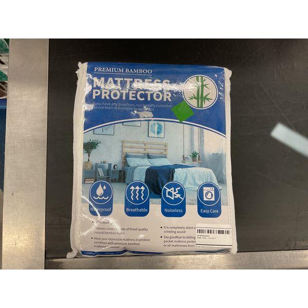 Premium Bamboo Mattress Protector - Waterproof, Breathable, Noiseless, Easy Care