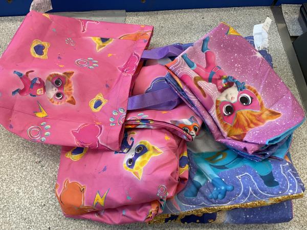 Disney Super Kitties 5 piece toddler bed set Retail $15.98