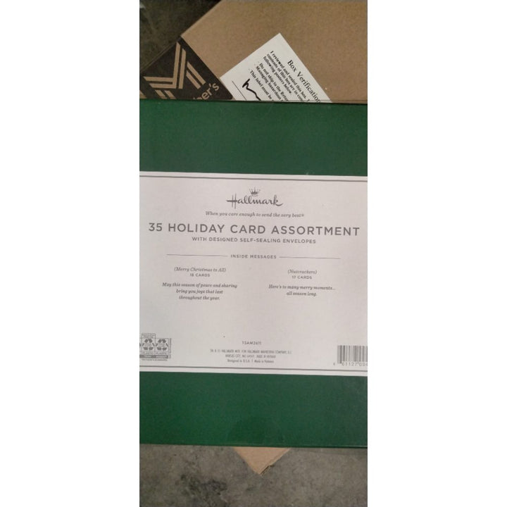 Hallmark 35 Holiday Card Assortment - Designed Self-Sealing Envelopes Retail $25.00