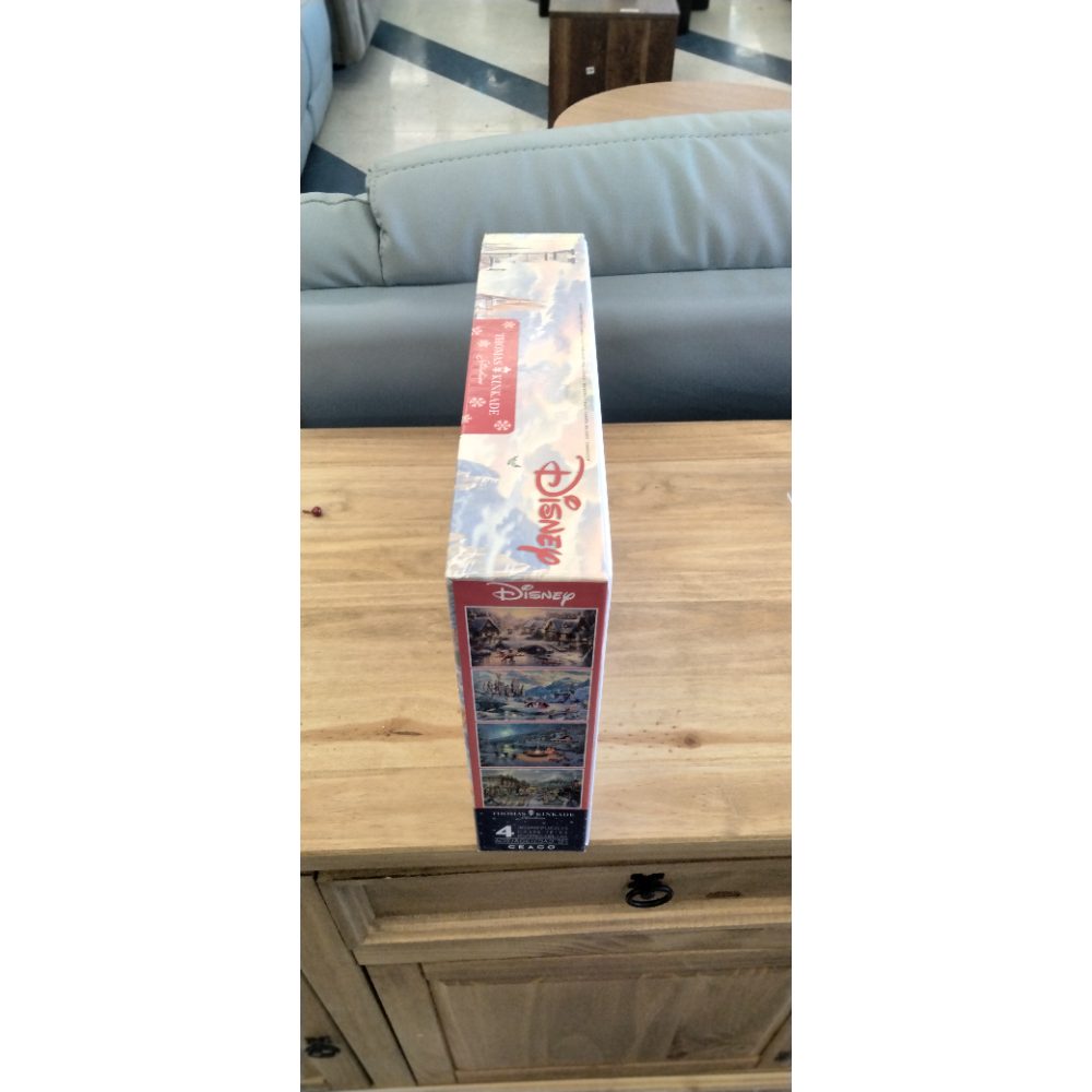 Ceaco - 4 in 1 Multipack - Thomas Kinkade - Disney - Holiday Collection - (4) 500 Piece Jigsaw Puzzles