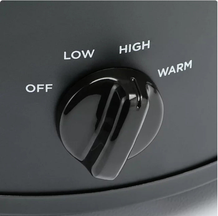 Mainstays 2 QT Slow Cooker  Matte Black Finish  Removeable Stoneware Pot  Model MS54100112165B Retail $11.48