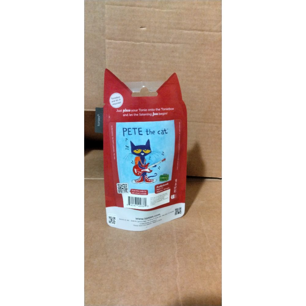 Tonies Pete The Cat: Rock On! Audio Toy Figurine Retail $30.00