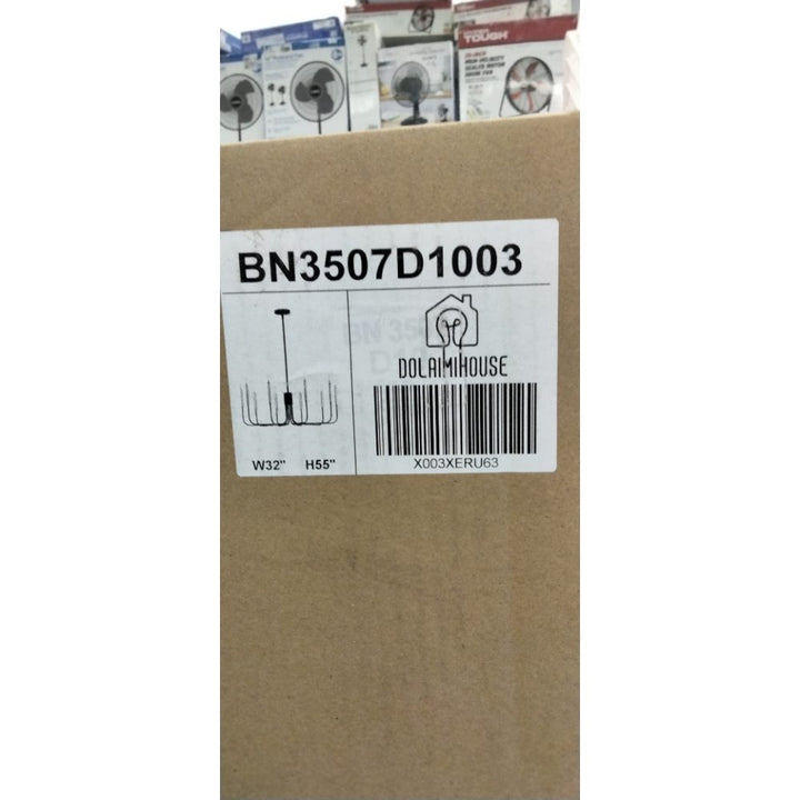 Dolaimi House 8 Light Fixture Rustic Adjustable Chain Oil Rubbed Bronze Finish for Dining Room Candle Ceiling Light Fixture for Living Room Bedroom Kitchen Island Foyer (Chandelier, Candle 10 Light)