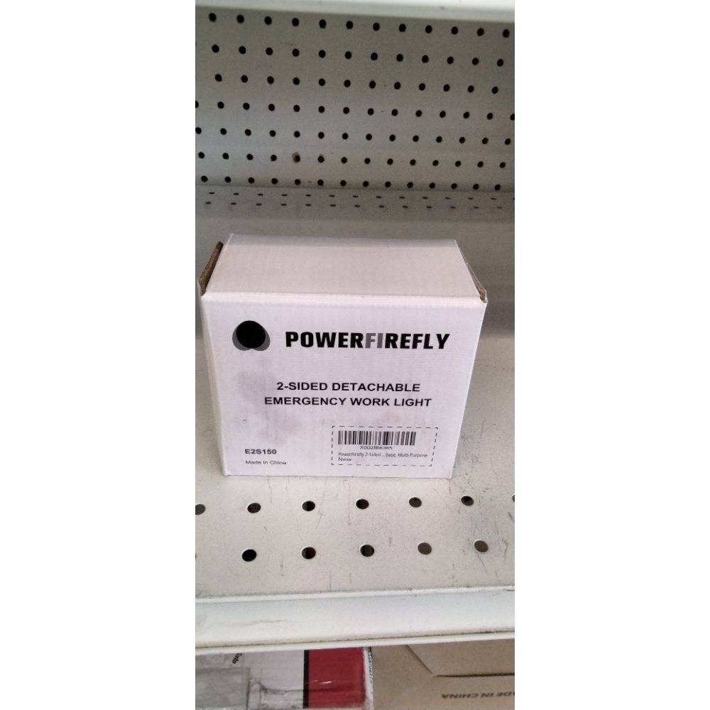 POWERFIREFLY 2-Sided Detachable LED Work Light, Cordless Emergency Light, Strobe Light, Mini Camping Lantern, Strong Magnetic Base, for Car Truck Boat, Multi-Purpose