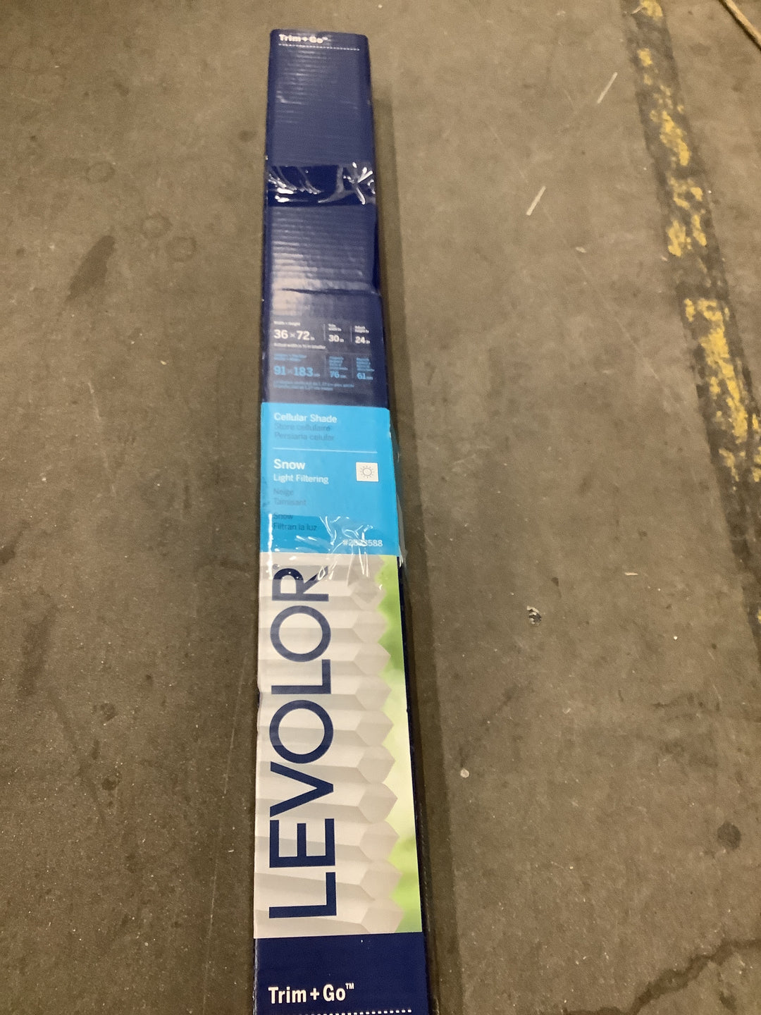 LEV 36X72 LF SNOW CELL SHADE