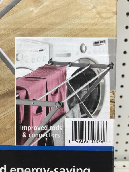 Oversized Drying Rack - Easy to Assemble, Rust-Resistant Steel Frame Retail $30.00