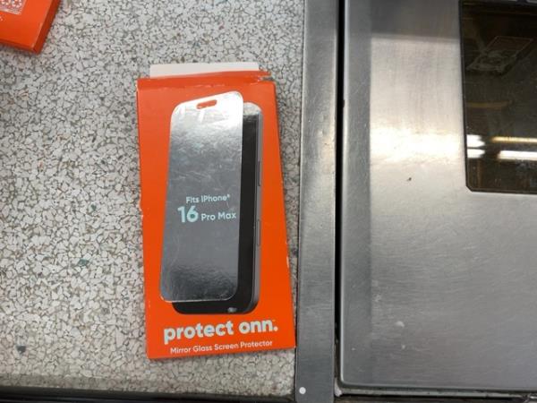 Onn Fits iPhone 16 Pro Max - Mirror Glass Screen Protector Retail $15.00