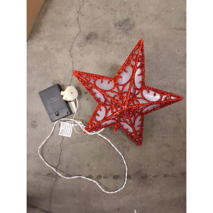 Red Star Christmas Tree Topper - Battery Operated Retail $15.00