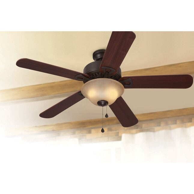 Harbor Breeze 12.6-in Bronze LED Ceiling Fan Light Kit 2-Light Damp Rated LKL901