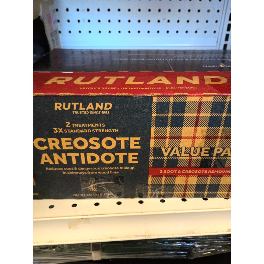 Rutland Creosote Antidoteâ„¢ - Triple Power Remover Fire Logs - USA-Made Fireplace Cleaner & Chimney Sweeping Log - Premium Creosote Remover 2-Pack, 2.5 lbs Each Firelog