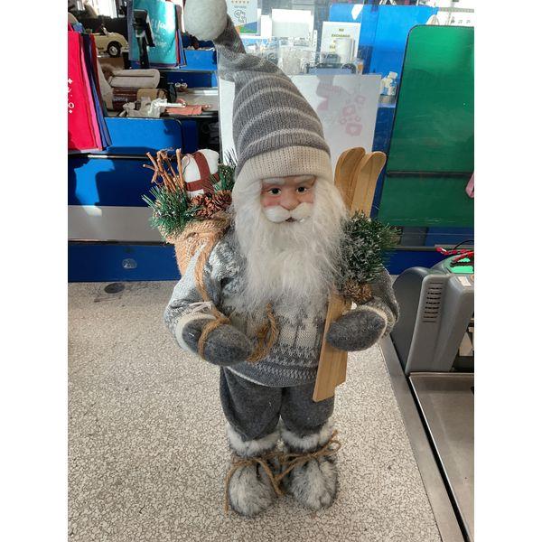 N/A Santa Claus Figurine with Skis and Basket Retail $75.00