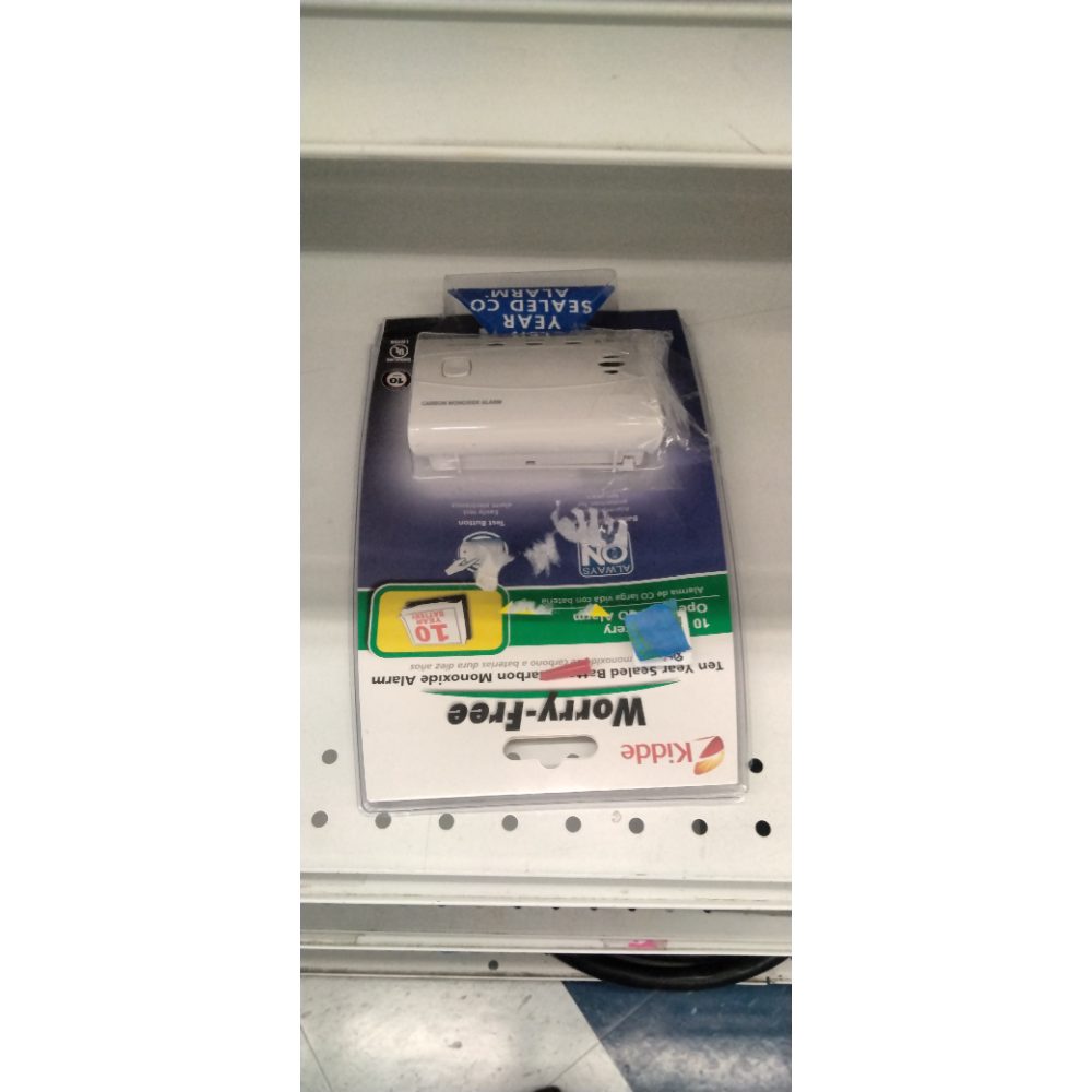 Kidde Worry-Free Carbon Monoxide Detector Alarm with 10 Year Sealed Battery | Model C3010