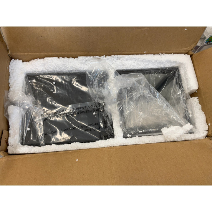 OKYCHEI Outdoor Wall Lamps - Black Metal Body, Clear Glass