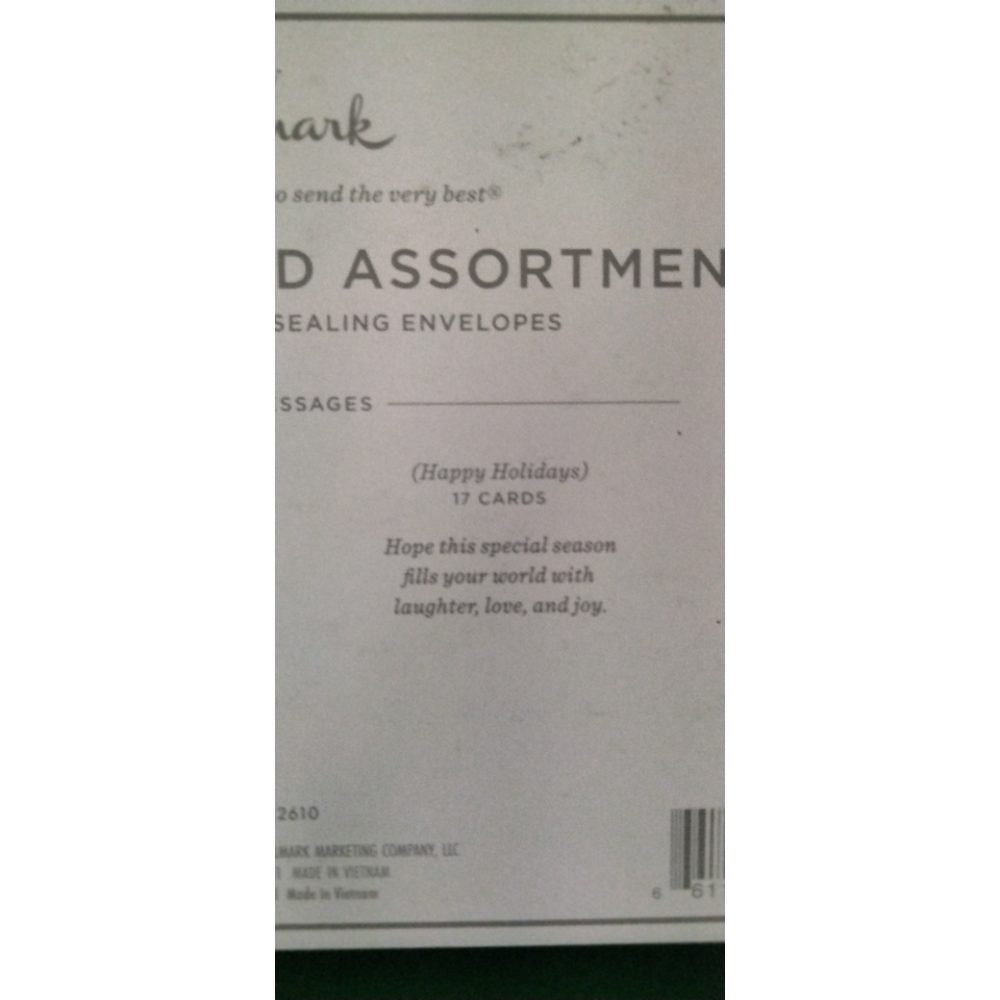 Hallmark 35 Holiday Card Assortment, Self-Sealing Envelopes Retail $20.00