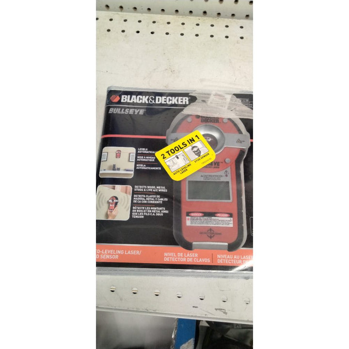 BLACK+DECKER Line Laser, Auto-leveling with Stud Finder (BDL190S)