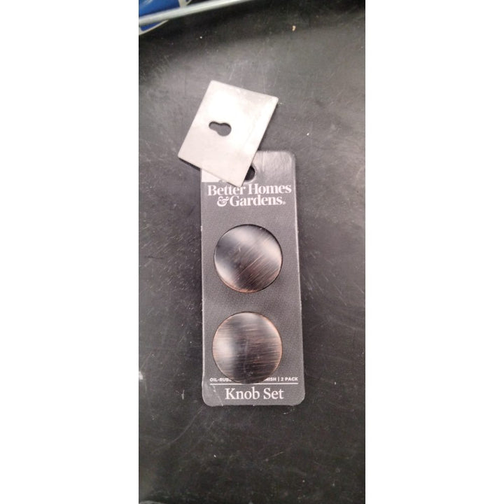 Better Homes & Gardens 1-1/4  (32mm) (5oz) Modern Knob  Oil Rubbed Bronze  2 Pack