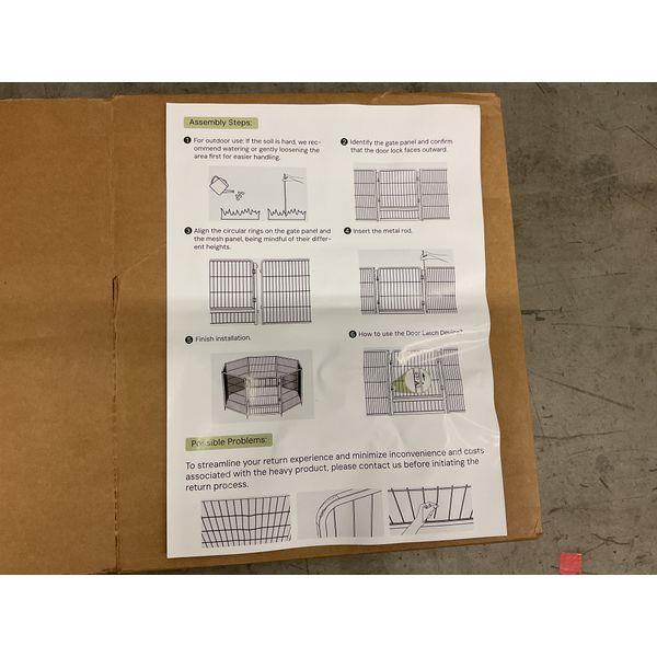 Heavy Duty Pet Playpen with Door Latch - Outdoor/Indoor Use Retail $58.99