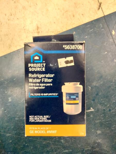 Project Source Refrigerator Water Filter - Filters 19 Impurities, GE Model #MWF Retail $25.00