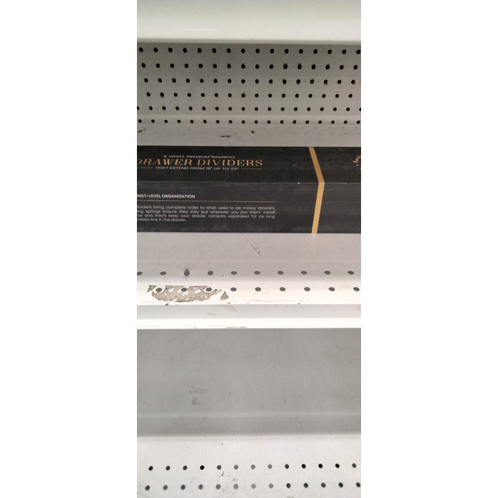 Adjustable Bamboo Drawer Divider Organizers - 6 Pack Large Expandable Drawer Organization Separators for Kitchen Utensils, Dresser, Bedroom, Bathroom, Baby Drawer, Office - 17.5â€ to 22" (White)