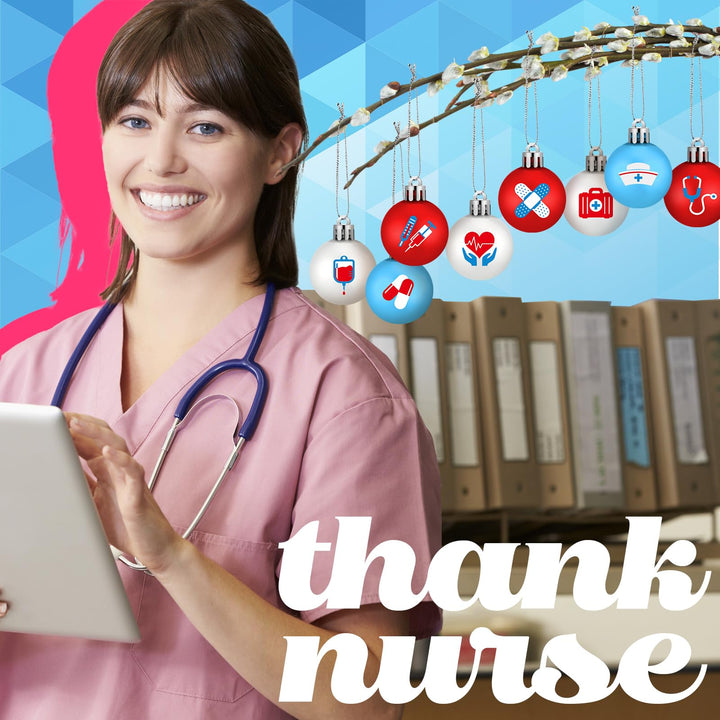 Sumind 32 Pcs 4th of July & Mardi Gras Hanging Ball Ornaments, Plastic, Patriotic & Festive Mardi Gras, Green, Purple, Gold, Nurse Style, Home & Holiday Decoration