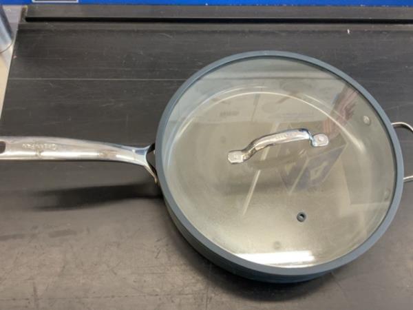 GreenPan Fry Pan with Lid - Nonstick, Oven Safe, Grey Retail $50.00