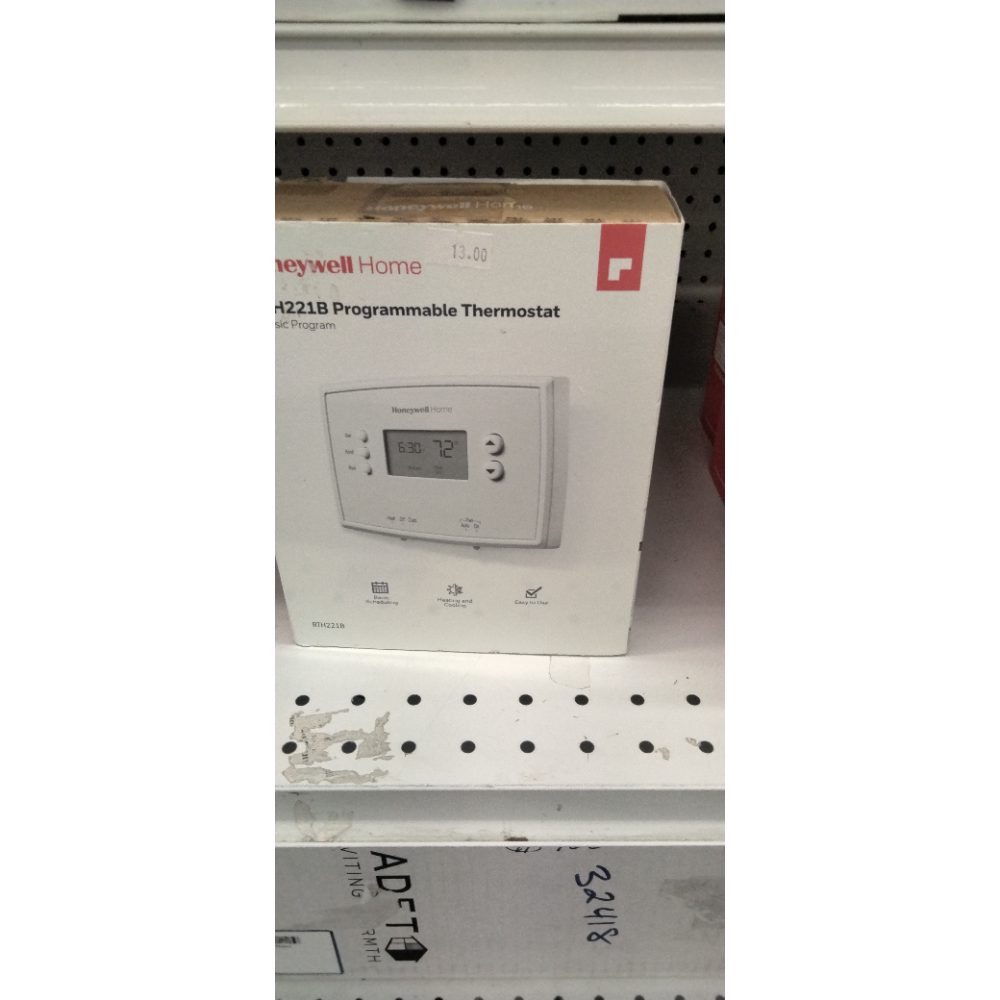 Honeywell Home RTH221B1039 RTH221B Programmable Thermostat, White