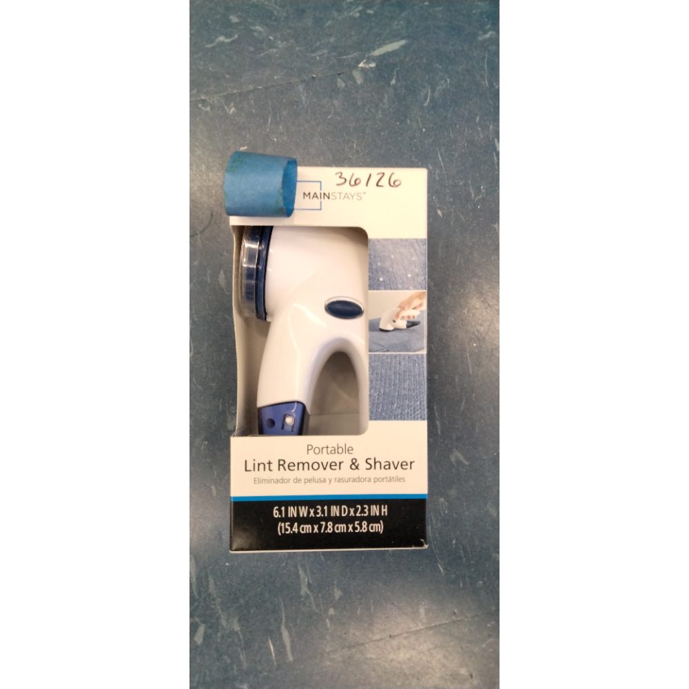 PORTABLE FABRIC SHAVER / LINT REMOVER AA-Batteries Operated EASY-to-USE 3-Blade