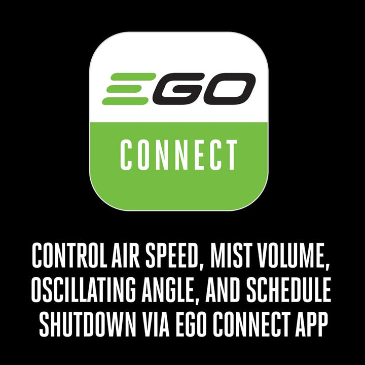 EGO POWER+ Portable Misting Fan, Compact, Outdoor Electric 10" 6 Speed Fan, Battery and Charger Not Included - FN1000