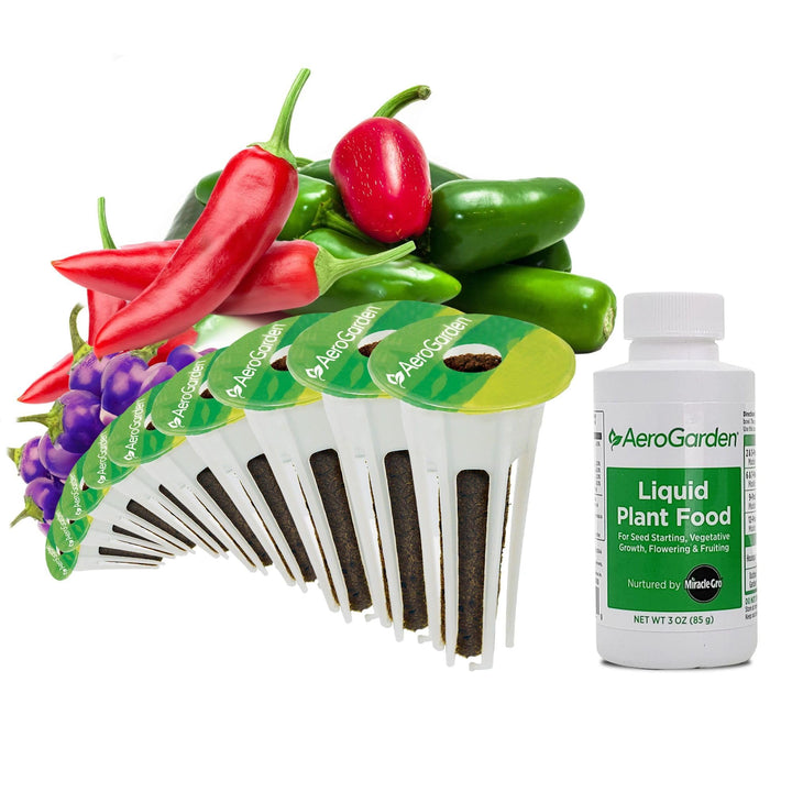 AeroGarden Spicy Chili Pepper Variety Seed Pod Kit (9-pod)
