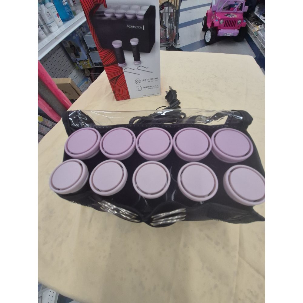 Remington Compact Hot Rollers - Ionic + Ceramic, 10 Rollers, 2 Sizes, Travel Case