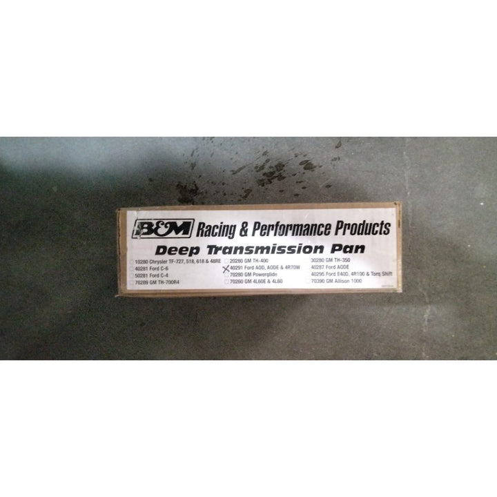 B&M 40291 Cast Aluminum Extra Depth Transmission Pan Retail $399.00