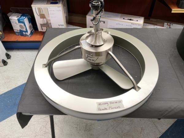 CLEARANCE- Artika Austin Ceiling Fan, Modern Style, Ring Design with LED light Retail $104.99