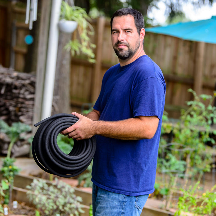 Element SoakerPRO System Soaker Hose Kit, 100â€™ Length, 3/8" Diameter, 20 EZ-Connect System Connectors, Black