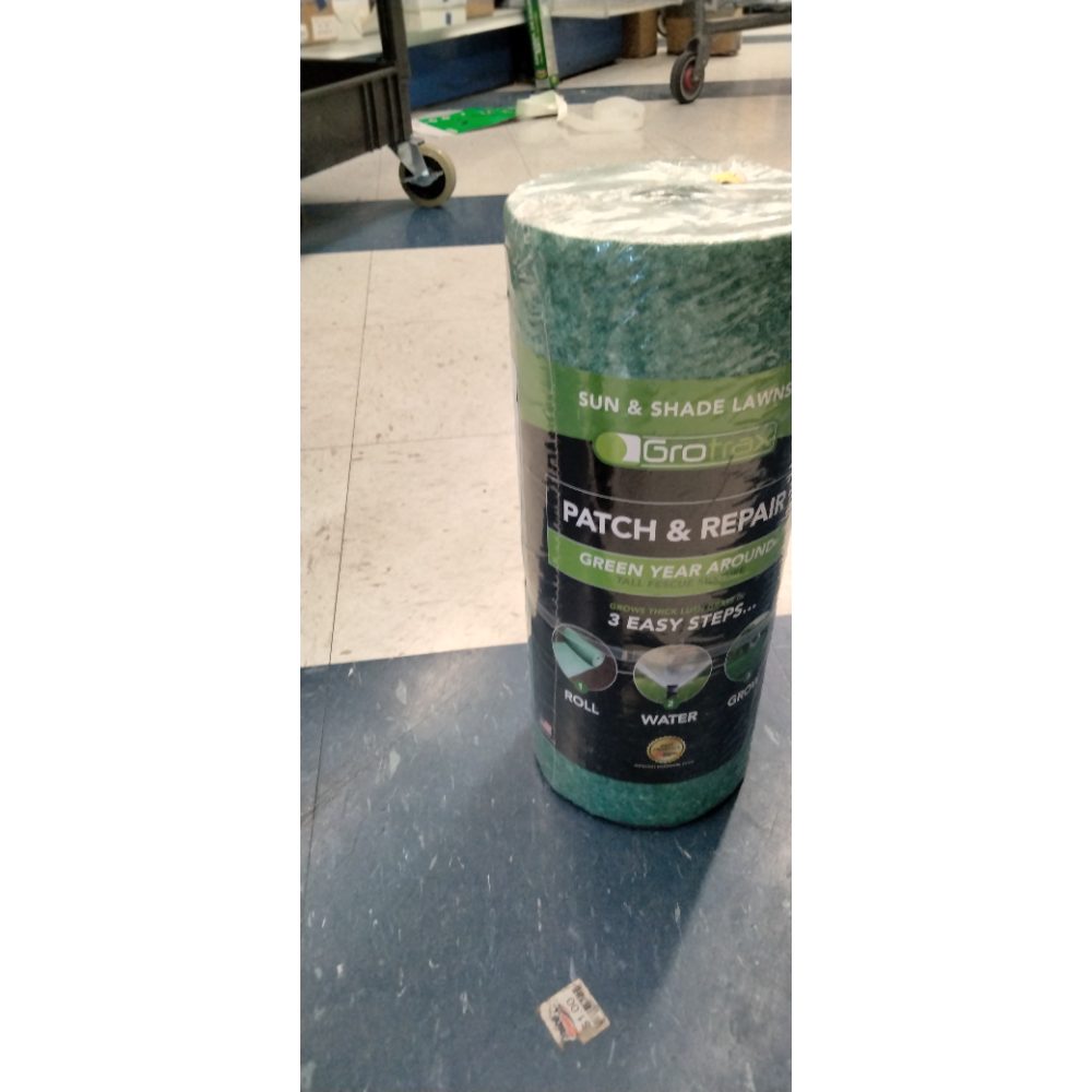 Growtrax Biodegradable Grass Seed Mat, Year Round Green - 50 Sq Ft Quick Fix Roll - Growing Solution for Lawns, Dog Patches and Shade - Just Roll Water & Grow -Not Fake or Artificial Grass