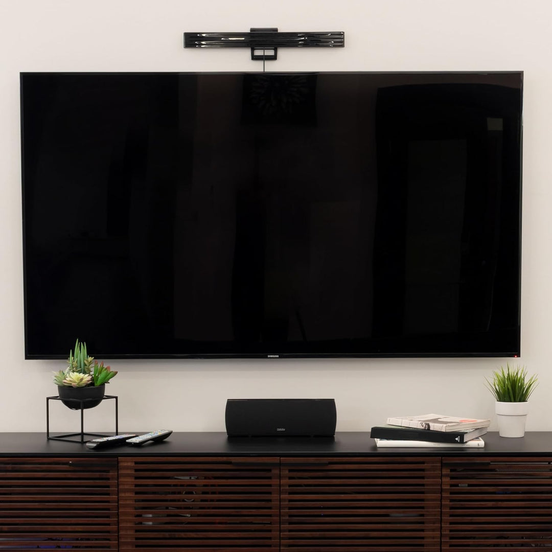 GE Hover Amplified HD Digital TV Antenna, Long Range Smart TV Antenna, Easy Mount on Top Design, Supports 4K 1080P HDTV VHF UHF, Indoor Amplified Signal Booster, 5ft Coax HDTV Cable/AC Adapter, 37075